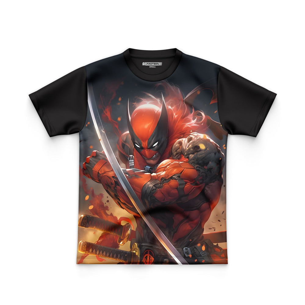 DIGITAL POLYESTER - DEADPOOL & WOLVERINE COMBO TEE DG010151FP