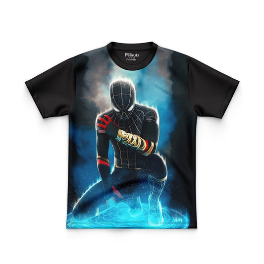 DIGITAL POLYESTER - BLACK SPIDERMAN TEE DG010192FP