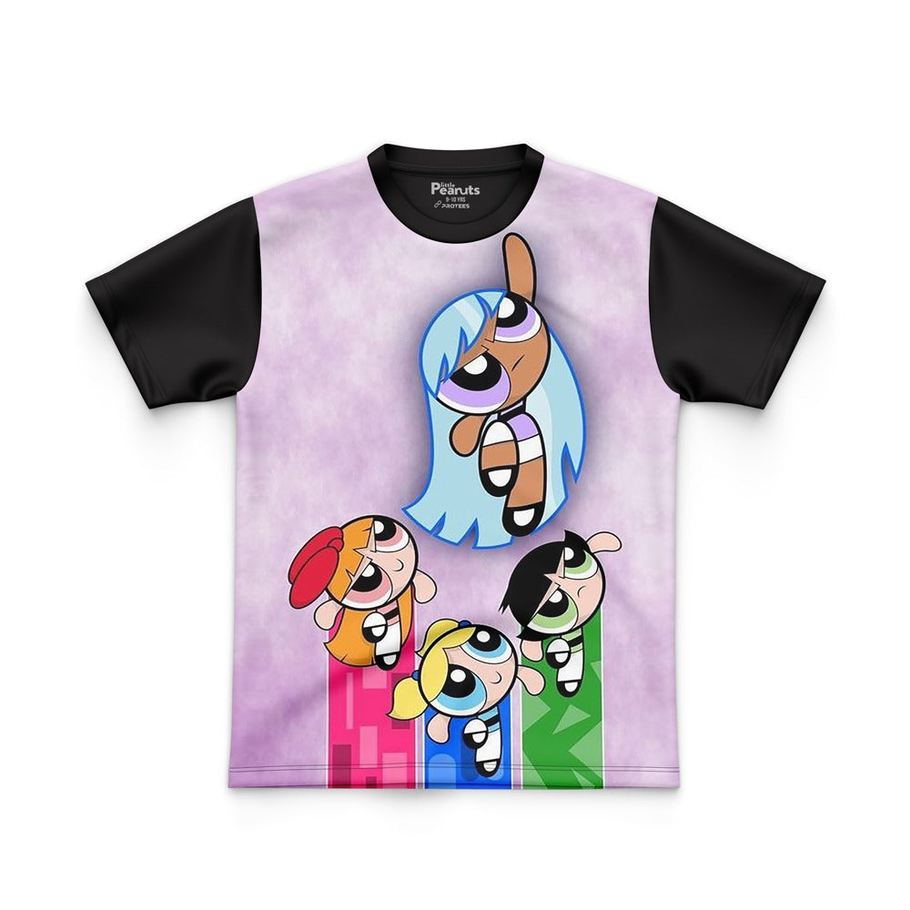 DIGITAL POLYESTER - LIGHT PURPLE POWER PUFF GIRLS TEE DG010106FP