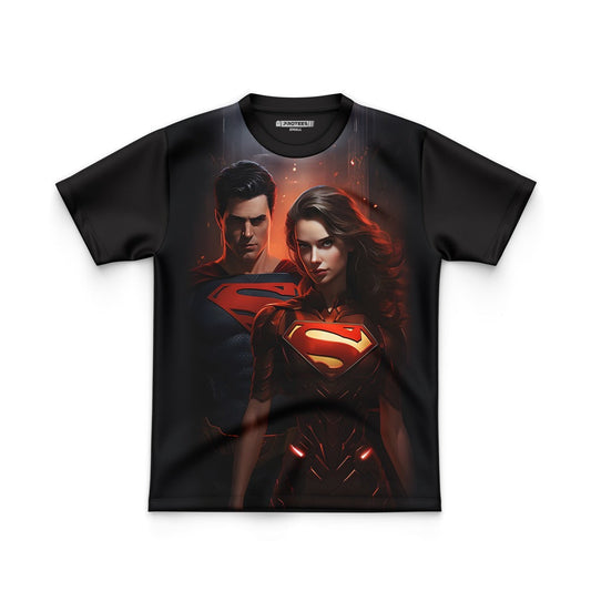 DIGITAL POLYESTER - SUPERMAN WITH SUPERGIRL TEE DG010153FP