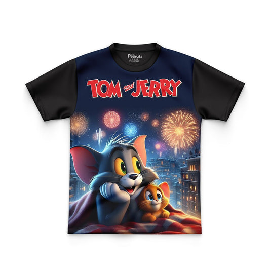 DIGITAL POLYESTER - TOM & JERRY SPLASH NIGHT TEE DG010160FP