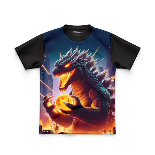 DIGITAL POLYESTER - DRAGON WITH DRAGON BALLZ TEE DG010193FP